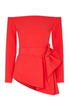 Safiyaa Edel Off-the-shoulder Crepe Top