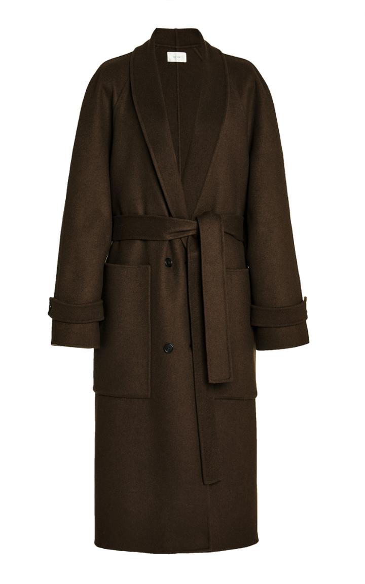 Moda Operandi The Row Fiera Belted Double-faced Cashmere-silk Coat