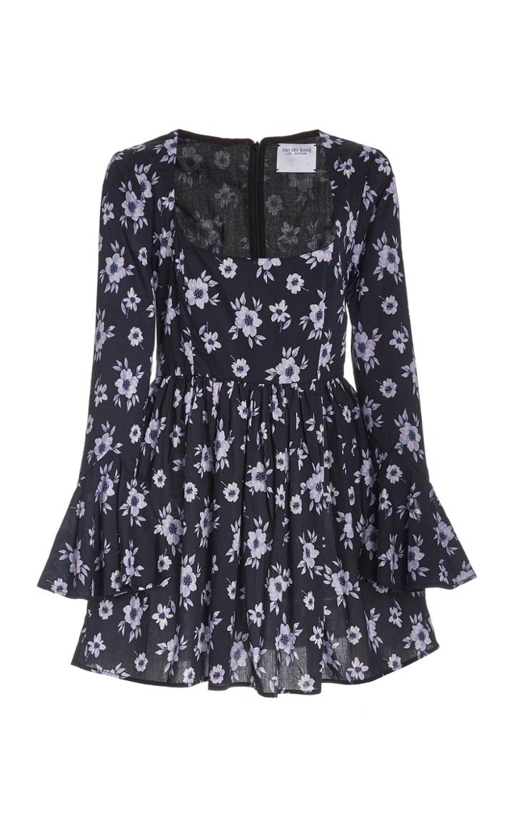 Moda Operandi Van Der Kooij Cottage Floral Cotton Mini Dress
