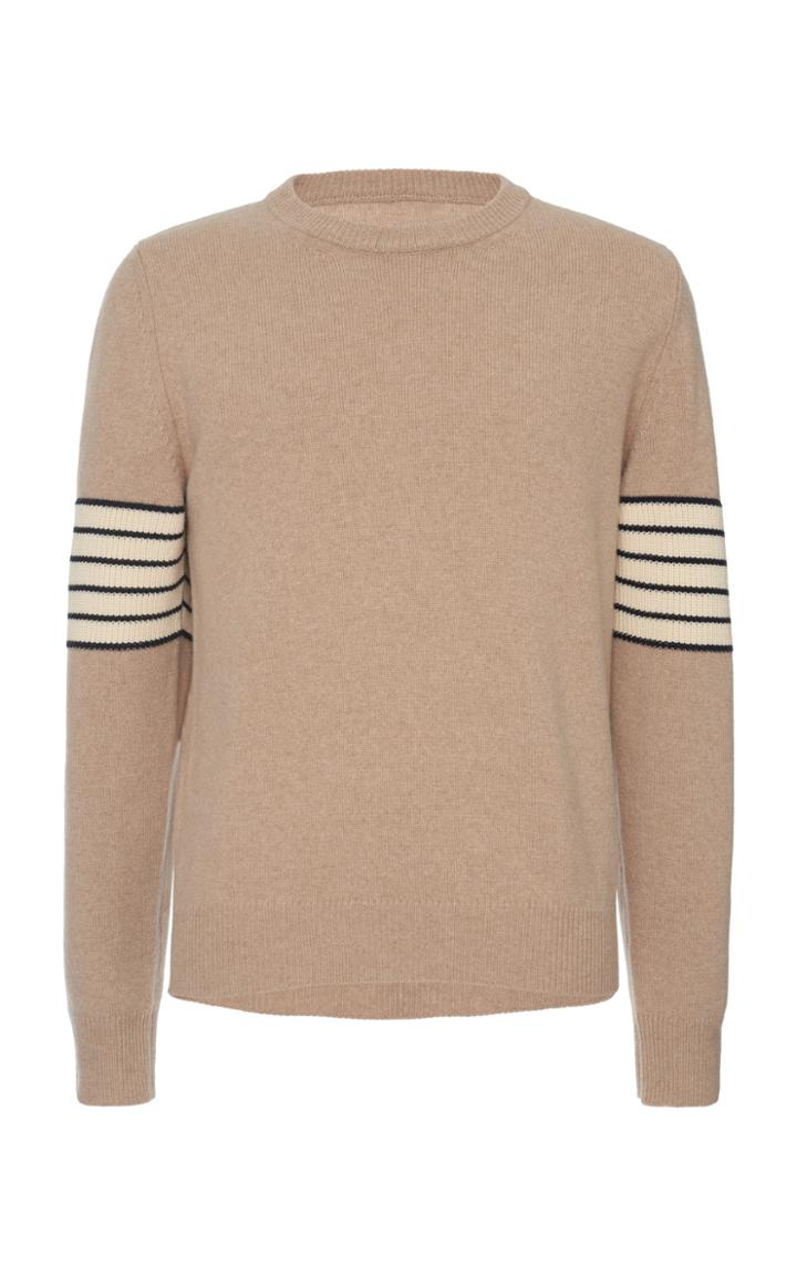Maison Margiela Striped-sleeve Wool And Cashmere Sweater