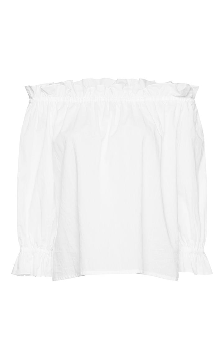 Isolda Cotton Frufru Off The Shoulder Top
