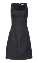 Tomas Maier Scoop Neck Denim Dress