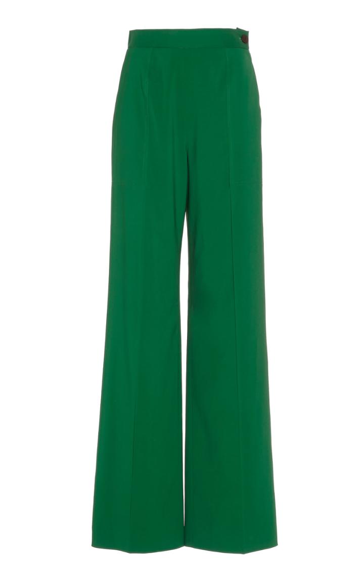 Maison Rabih Kayrouz Wide Leg Crepe Pant With Pocket