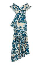 Johanna Ortiz Exclusive Autumn Town Leaves Cotton-blend Gown