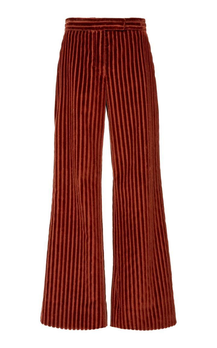 Marina Moscone Corduroy Wide-leg Pants