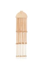 Kismet By Milka Single Le Soleil White Diamond Long Tassels Earring