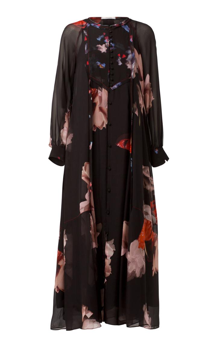 Dorothee Schumacher Night Loving Bloom Silk Dress