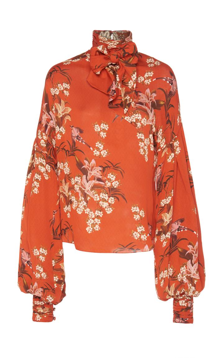 Johanna Ortiz Silk Double Georgette La Recoleta Top