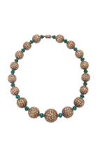 Sanjay Kasliwal 18k Gold Emerald And Diamond Necklace