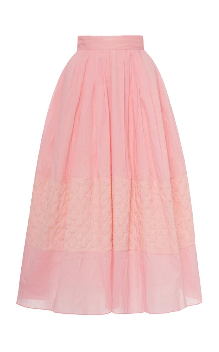 Moda Operandi Thierry Colson Kirov A-line Cotton Midi Skirt Size: Xs