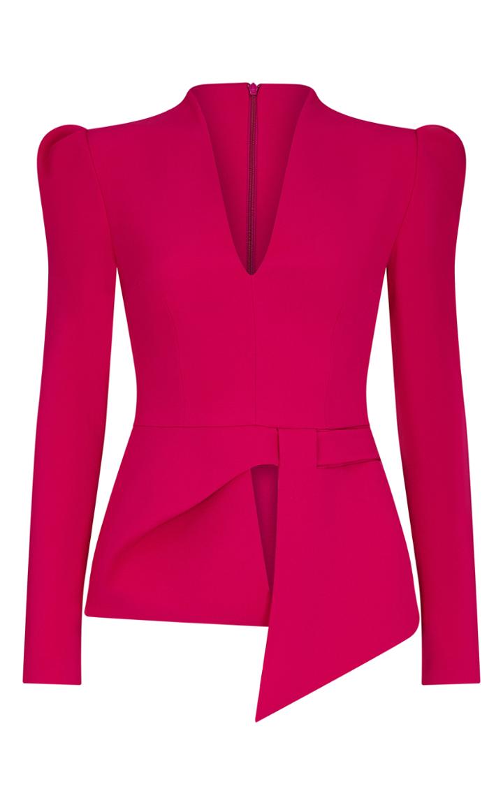 Moda Operandi Safiyaa Marisha Asymmetric Heavy Crepe Top