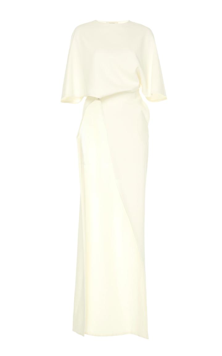Semsem Asymmetrical Crepe Long Top