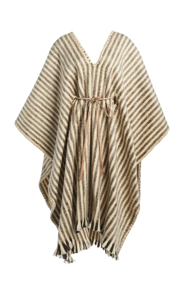 Moda Operandi Johanna Ortiz Abrazame A Besos Embroidered Wool Poncho