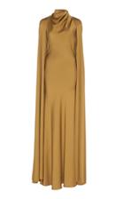 Ellery Cape-detailed Satin Gown
