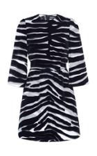 Dolce & Gabbana Elbow Length Zebra Mini Dress