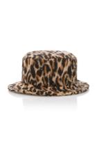 Ruslan Baginskiy Hats Leopard-print Wool Bucket Hat
