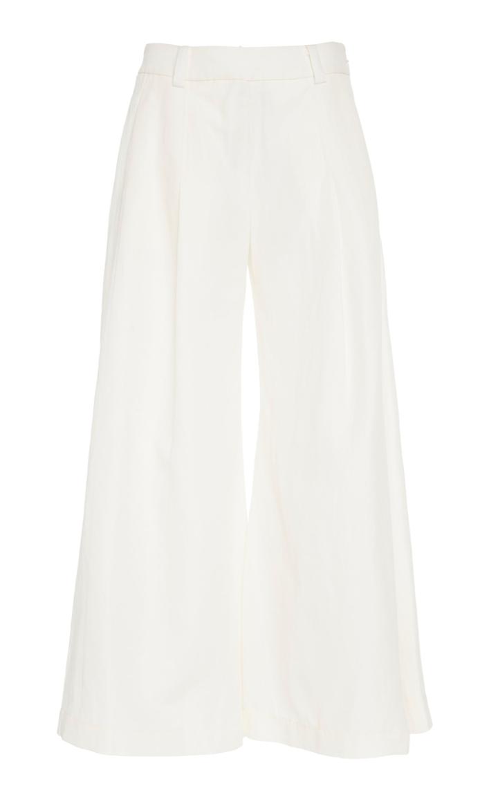 Cult Gaia Maia Wide Linen Crop Pant