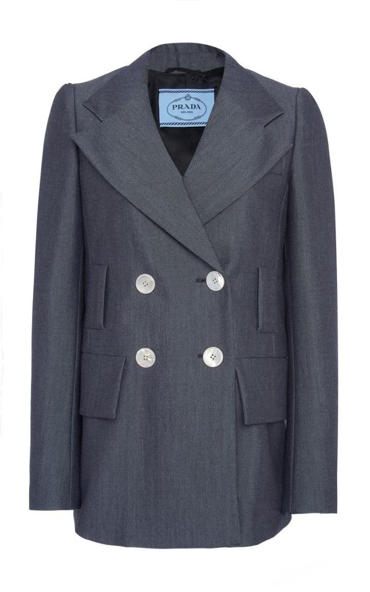 Moda Operandi Prada Double-breasted Blazer Size: 36