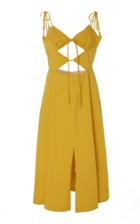 Cult Gaia Yellow Car Wash Cutout Dress