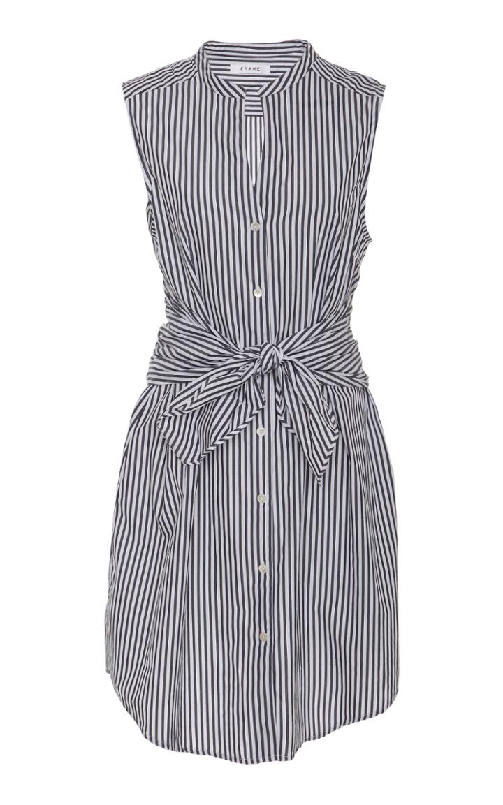 Frame Denim Knot Stripe Dress