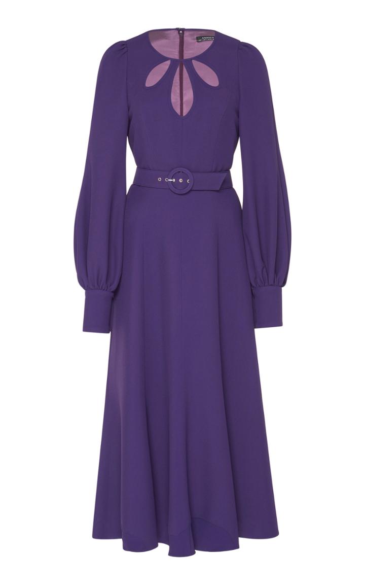 Andrew Gn Belted Midi Dress