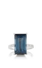 Paolo Costagli Valentina Emerald Shape Spinel And Diamond Ring