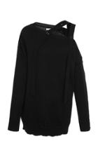 Tomas Maier Off Shoulder Cotton Sweater