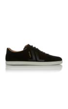 Lanvin Leather-trimmed Suede Sneakers