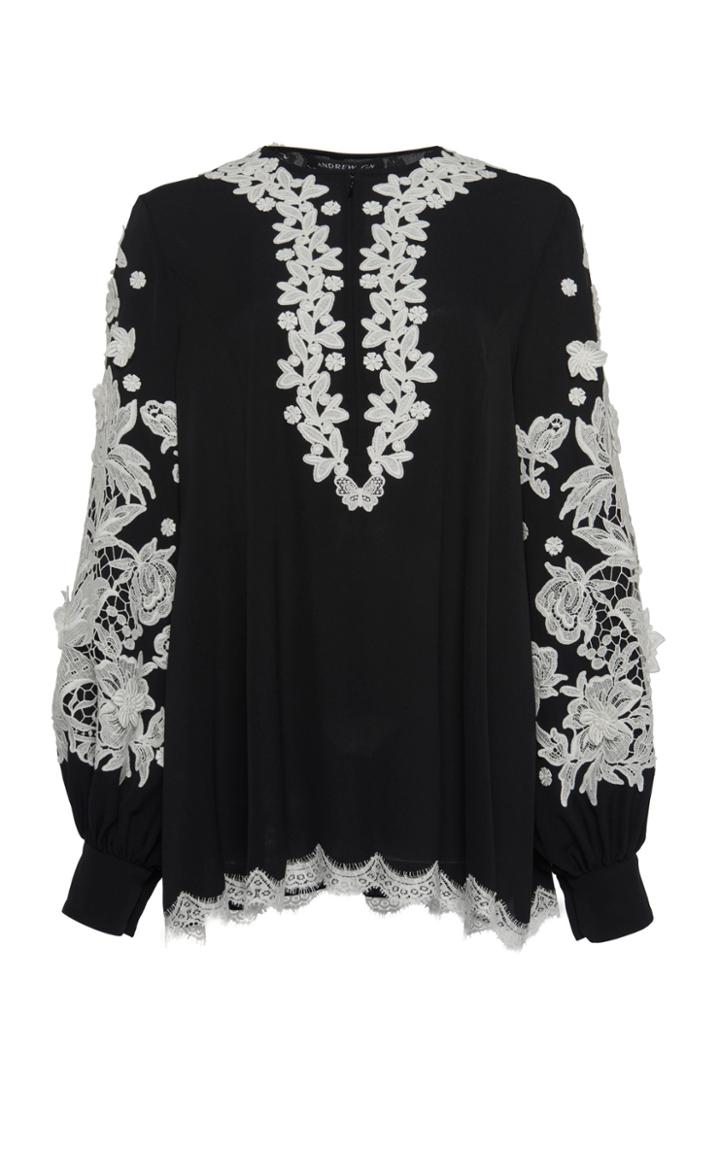 Andrew Gn Lace Embroidered Tunic