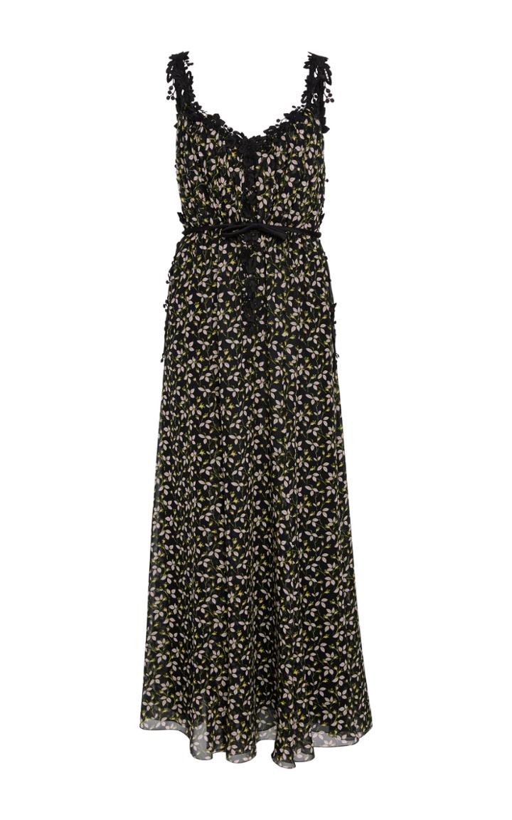 Giambattista Valli Embroidered Floral-print Dress