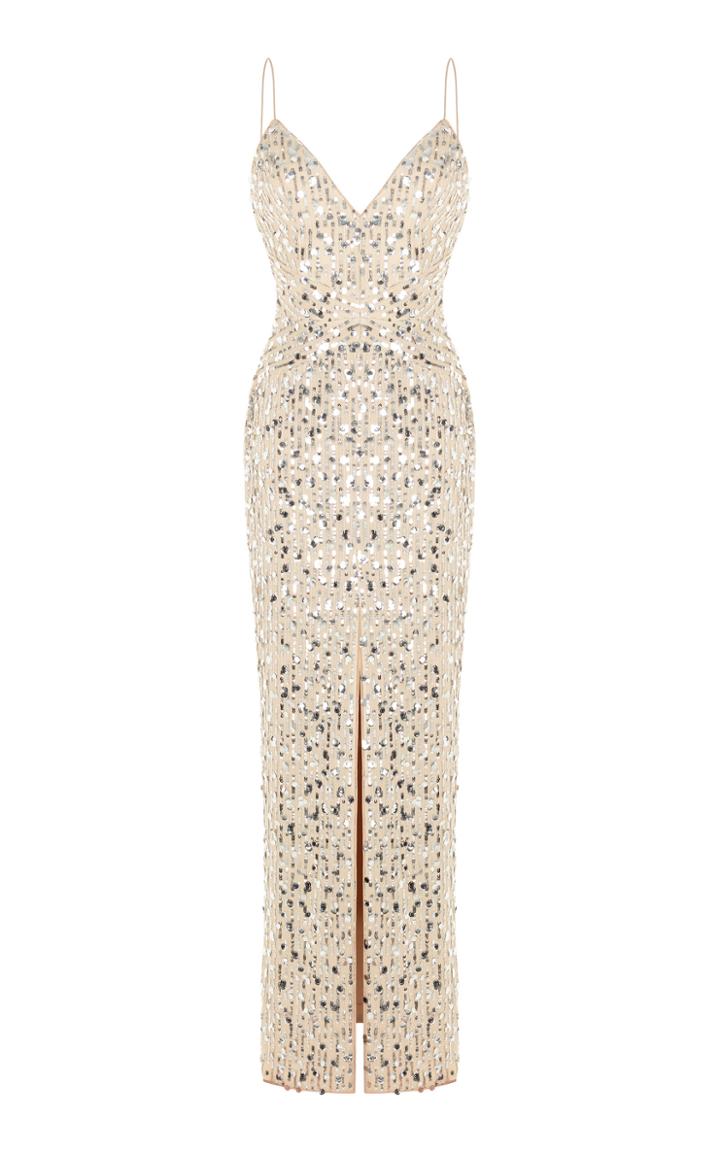 Rasario Sleeveless Sequined Dress