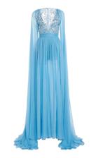 Moda Operandi Zuhair Murad Draped Silk-chiffon Gown