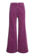 Moda Operandi Alberta Ferretti Garment Dyed Stretch Bull Flare Trousers Size: 38