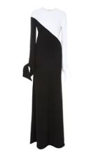 Carolina Herrera Bias Gown With Wrist Ties