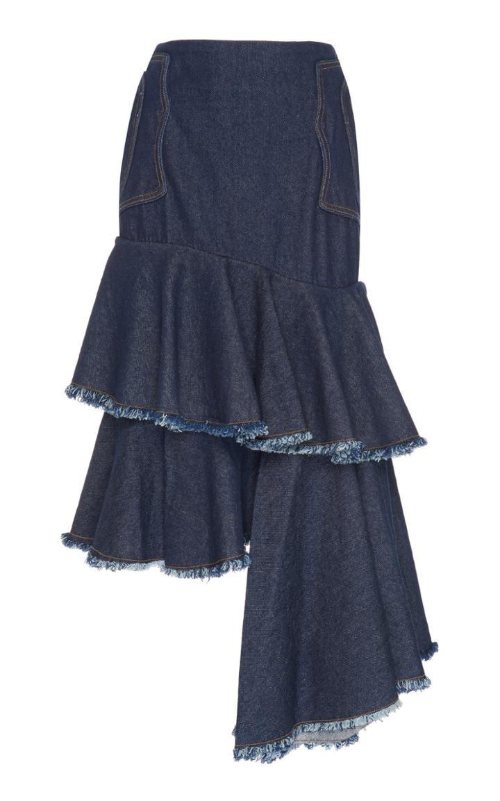 Johanna Ortiz Denim Urban Legend Skirt
