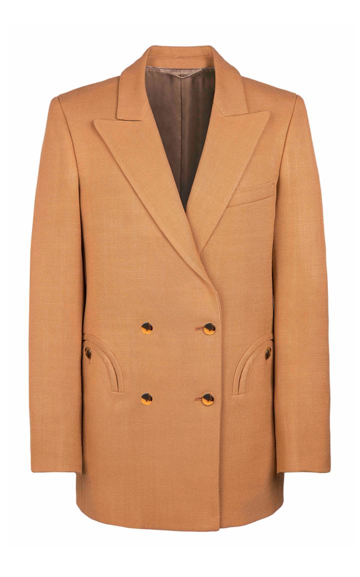 Moda Operandi Blaz Milano Santana Everyday Canvas Double-breasted Blazer