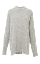 Tibi Grey Oversized Cozy Alpaca Sweater