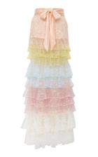 Rodarte Tiered Sequined Tulle Skirt