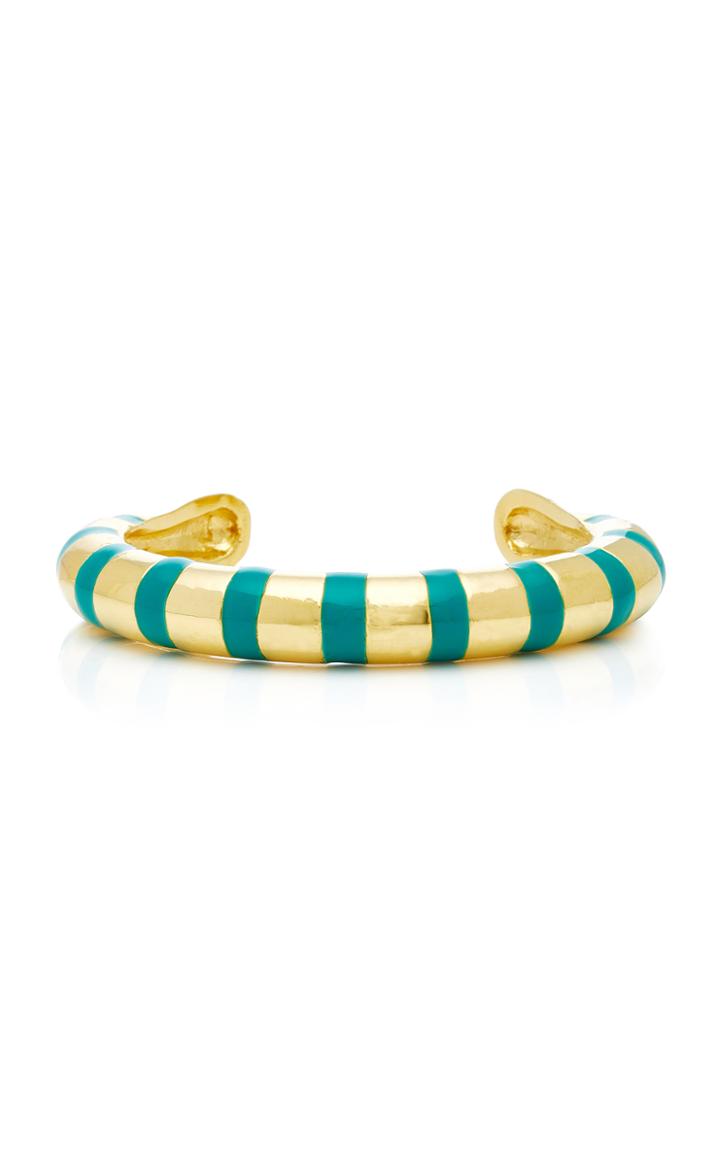 Aurlie Bidermann Maria Bracelet With Green Enamel