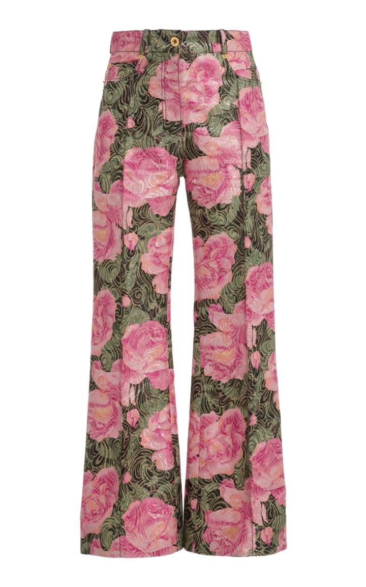 Moda Operandi Paco Rabanne Floral-print Cady Pants