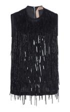 N 21 N&deg;21 Beverly Embroidered Silk Top