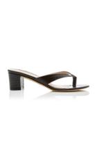 Stuart Weitzman Brigida Croc-effect Leather Sandals