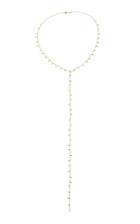 Sydney Evan Small Pave Fringe Y Necklace