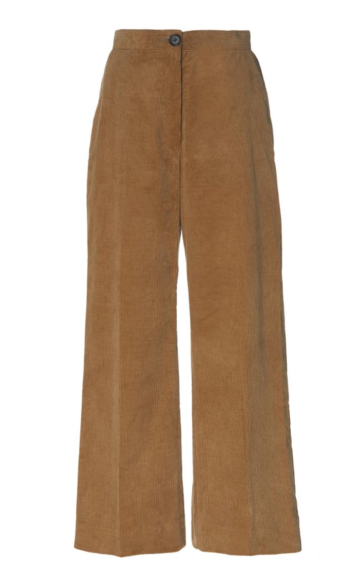 Alexachung Cropped Wide-leg Corduroy Pants