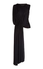 Oscar De La Renta Asymmetric Draped Jersey Top Size: 0