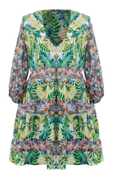 All Things Mochi Liona Tropical Mini Dress