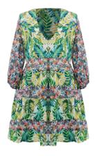 All Things Mochi Liona Tropical Mini Dress