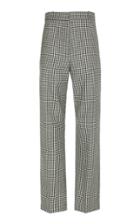 Racil Michael High-rise Gingham Wool Trousers