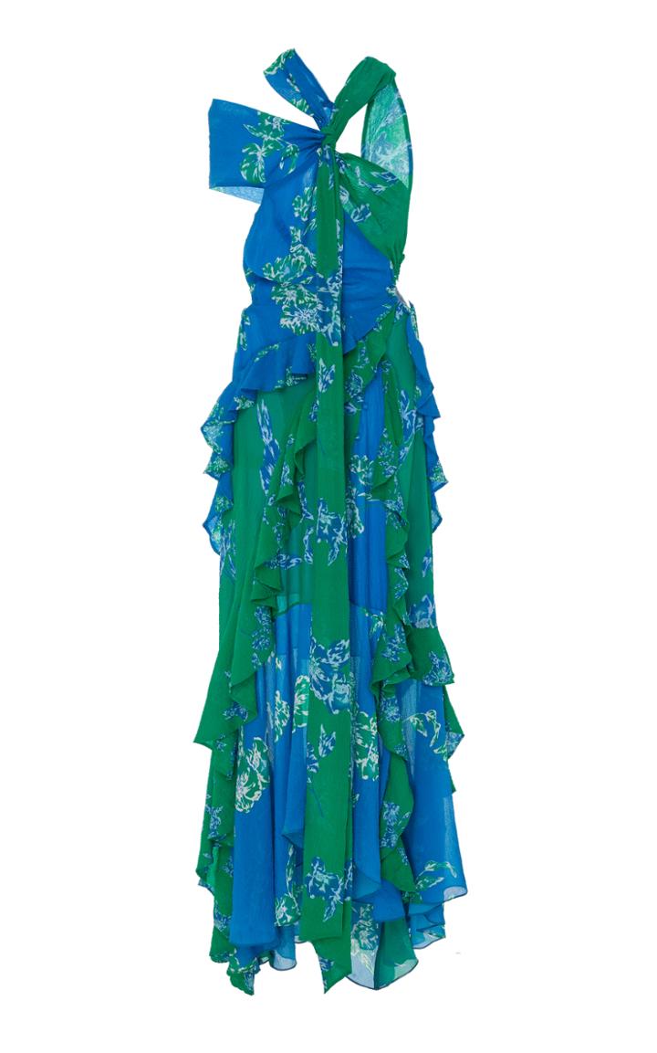 Tanya Taylor Briella Ruffle Maxi Dress