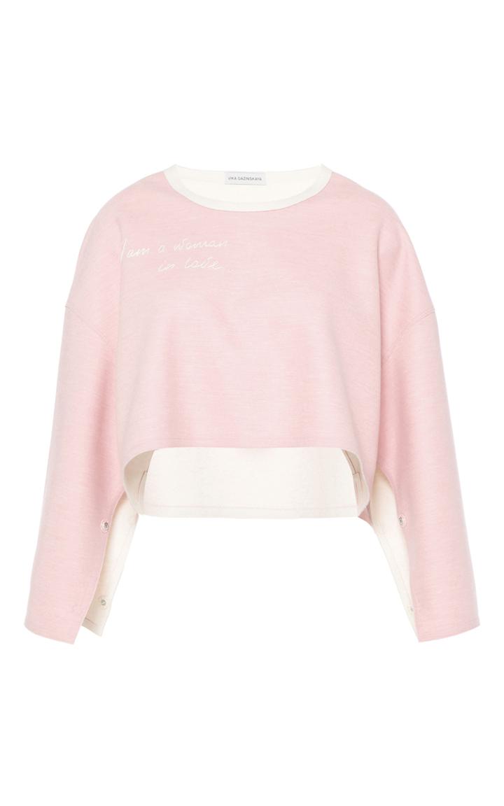 Vika Gazinskaya Oversized Cropped Reversible Top